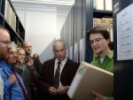 Exhibition Vernissage 25.September - <p>In the cellar of the library the SCI archivst shows the files of SCI archives.</p>