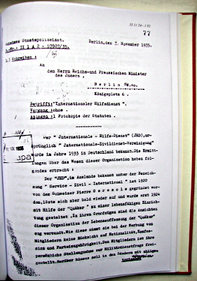 Archives Collection SCI Germany Vol.1 Letter from Gestapo