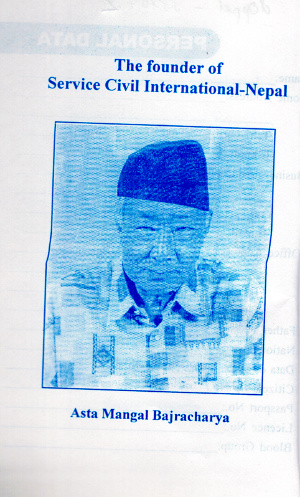 SCI Nepal diary (2002) Founder of SCI Nepa