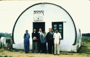 SCI office in a Quonset hut in Faridabad 1957
